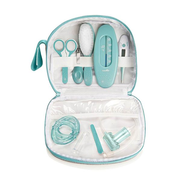 Babymoov - Neceser Aseo de Bebés con 9 Accesorios Celeste - Imagen 2