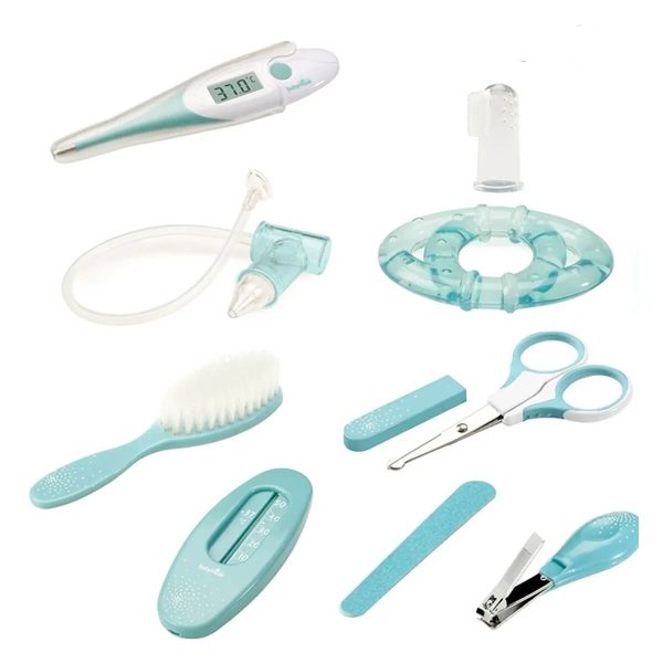Babymoov - Neceser Aseo de Bebés con 9 Accesorios Celeste - Imagen 4