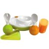 Momma - Set Térmico Plato y Cubiertos para Bebés Verde