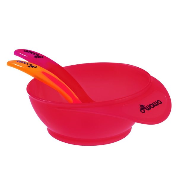 Owawa – Set Bowl Sensor de Calor Rojo