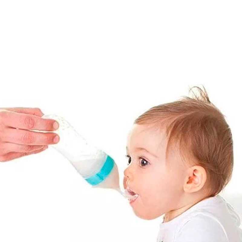 Nuby - Biberón Cuchara Squeeze Feeder Verde - Productos para bebes | Mamita y Yo
