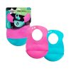 Tommee Tippee - Baberos de silicona Rosado y Turquesa (2 Unidades) - Imagen 2