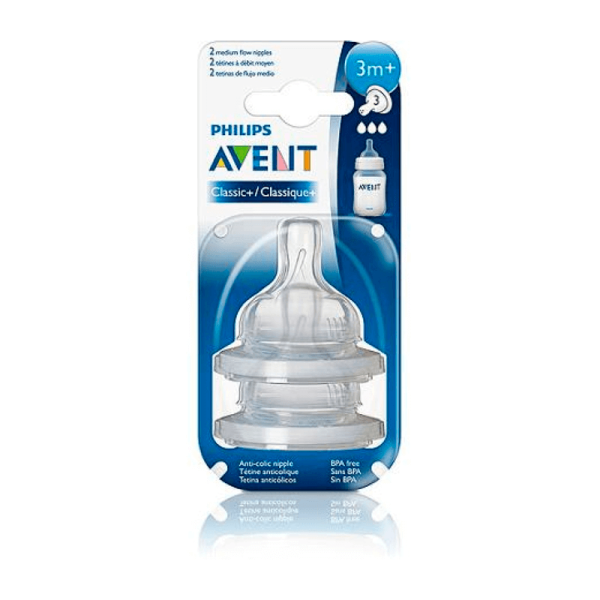 Avent - Tetina Classic+, 3m+, Flujo Medio X 2 Unidades - Imagen 3