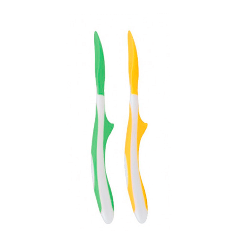 Dr. Brown’s – Pack de 2 cucharas suaves Amariilo y Verde 6 M+ - Productos para bebes | Mamita y Yo