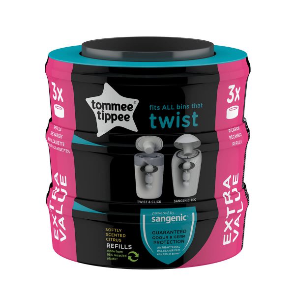 Tommee Tippee - Repuesto De Sistema Para Desechar Pañales Twist & Click X 3Und