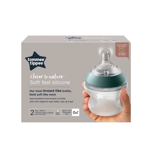 Tommee Tippee - Pack de Biberones de Silicona Closer to Nature 5oz/150ml x2 Und. - Imagen 5