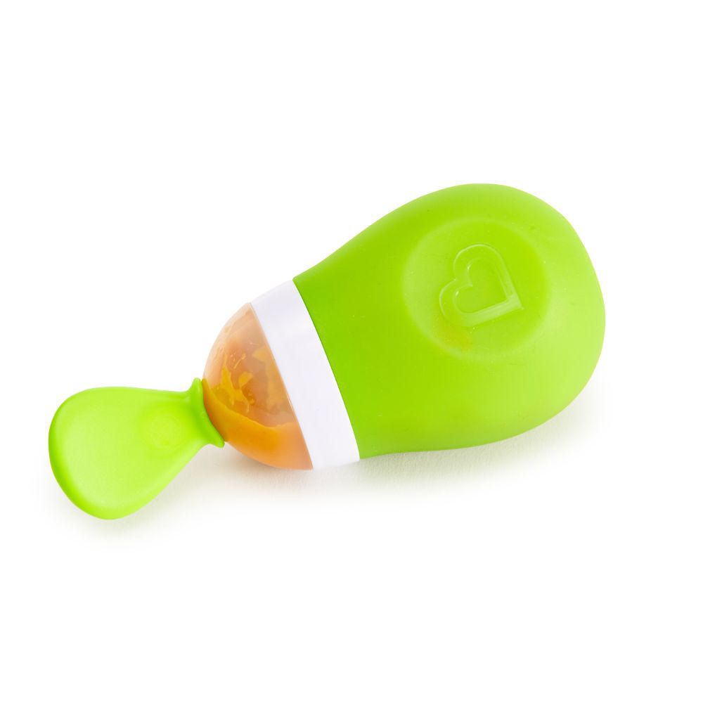 Munchkin - Cuchara de Alimentación Squeezy Celeste - Productos para bebes | Mamita y Yo